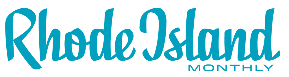 Text in bold turquoise reads "Rim Aqua Monthly." Design features a clean, modern layout.